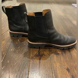 Black leather Madewell boots size 10